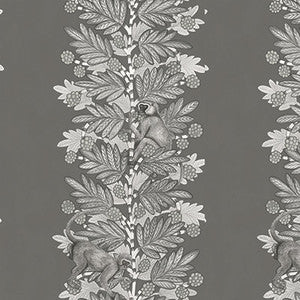 Cole & Son Wallpaper Acacia Charcoal & Silver