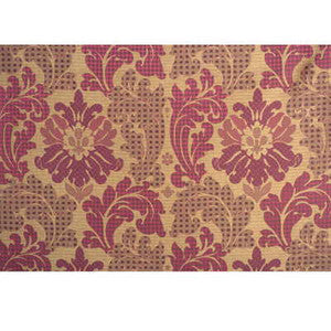 Mulberry Fabric Patchwork Damask Silk Russett