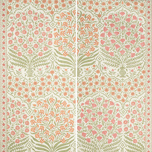 Lee Jofa Wallpaper Sameera Paper Spice/Berry