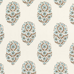 G P & J Baker Fabric Aydon Teal