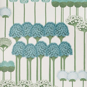 Cole & Son Wallpaper Allium Teal/Jade/White