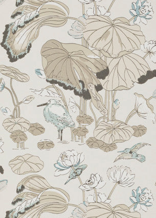 G P & J Baker Wallpaper Nympheus Linen