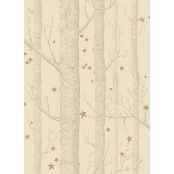 Cole & Son Wallpaper Woods & Stars Buff & Gold