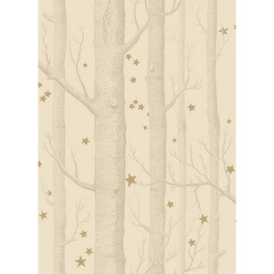 Cole & Son Wallpaper Woods & Stars Buff & Gold