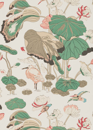 G P & J Baker Wallpaper Nympheus Soft Blush