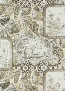 Mulberry Wallpaper China Silver/Taupe