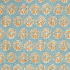 Lee Jofa Fabric Monaco Print Aqua/Melon