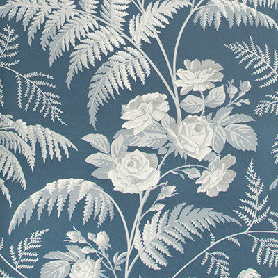 Cole & Son Wallpaper Rose White/Ice Blue/Denim