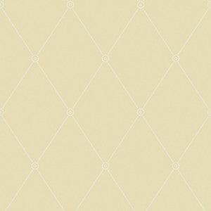Cole & Son Wallpaper Large Georgian Rope Trellis Straw
