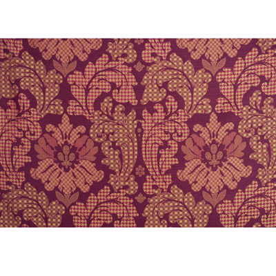 Mulberry Fabric Patchwork Damask Silk Red/Gold