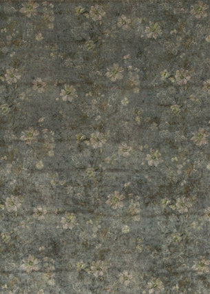 G P & J Baker Fabric Queen'S Garden Velvet Verdigris
