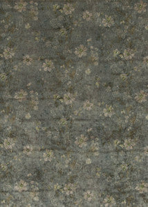 G P & J Baker Fabric Queen'S Garden Velvet Verdigris