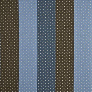 G P & J Baker Fabric Mirabel Stripe Choc/Bl