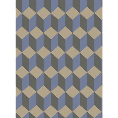 Cole & Son Wallpaper Delano Blue And Black
