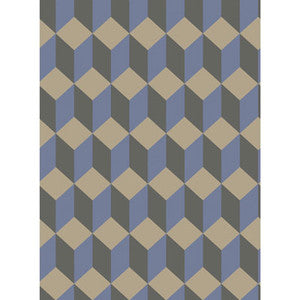 Cole & Son Wallpaper Delano Blue And Black