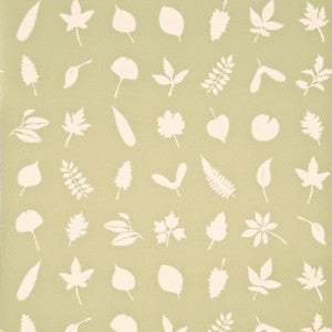 Baker Lifestyle Wallpaper Tumbling Leaves Green
