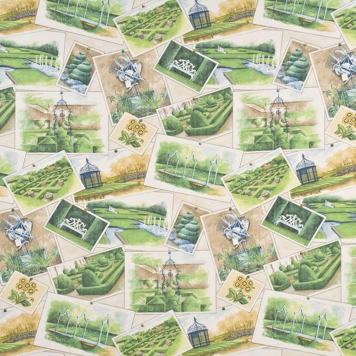 Baker Lifestyle Fabric Opera Postcards Ivory/Multi