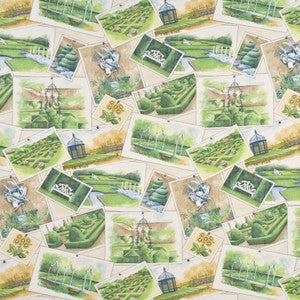 Baker Lifestyle Fabric Opera Postcards Ivory/Multi