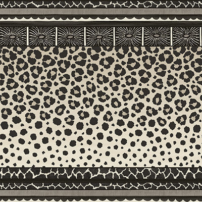 Cole & Son Wallpaper Zulu Border Black & White