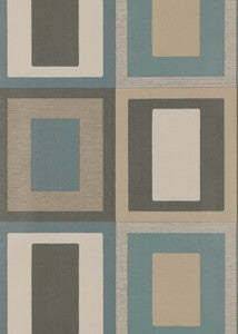 Threads Wallpaper Moro Teal/Indigo