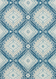 Baker Lifestyle Fabric Rozel Indigo