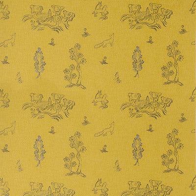 Kravet Fabric Friendly Folk Provencal Yellow