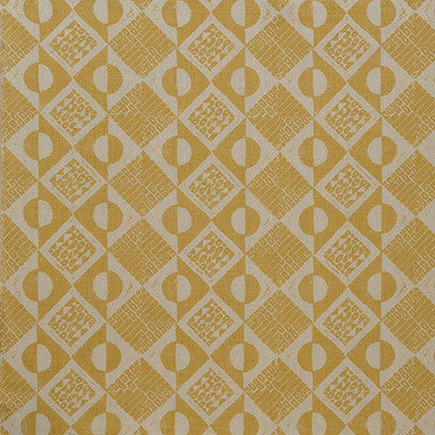 Lee Jofa Fabric Circles And Squares Ochre