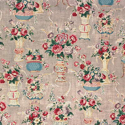 G P & J Baker Fabric Blush China Grey