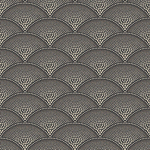 Cole & Son Wallpaper Feather Fan Charcoal/Bronze