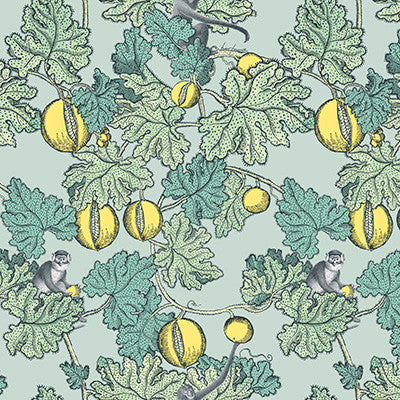 Cole & Son Wallpaper Frutto Proibito Seafoam & Lemon