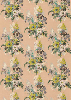 G P & J Baker Fabric Bird & Iris Blush