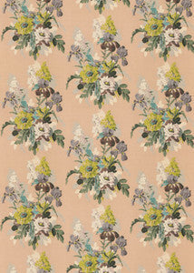 G P & J Baker Fabric Bird & Iris Blush