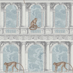 Cole & Son Wallpaper Procuratie Con Vista Stone & Powder Blue