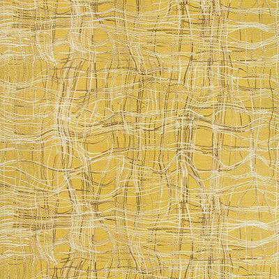 Lee Jofa Modern Wallpaper Entangle Paper Mustard