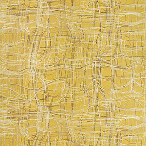 Lee Jofa Modern Wallpaper Entangle Paper Mustard