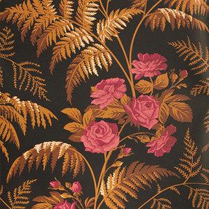 Cole & Son Wallpaper Rose Cerise/B Orange/Black