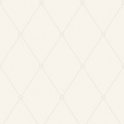 Cole & Son Wallpaper Large Georgian Rope Trellis Ivory
