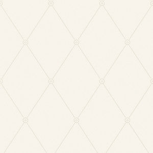 Cole & Son Wallpaper Large Georgian Rope Trellis Ivory