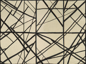 Lee Jofa Modern Fabric Channels Ebony/Ivory