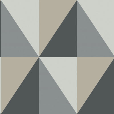 Cole & Son Wallpaper Apex Grand Grey And Black