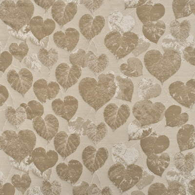 Mulberry Fabric Lime Leaves Antique