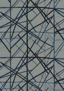 Lee Jofa Modern Fabric Channels Velvet Slate/Blue