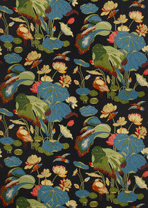 G P & J Baker Fabric Nympheus - Linen Teal/Green