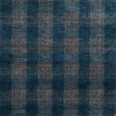 Mulberry Fabric Highland Check Indigo