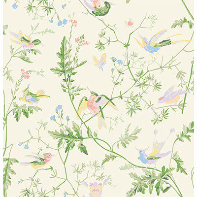 Cole & Son Fabric Hummingbirds Bright Multi