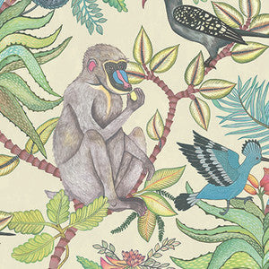 Cole & Son Wallpaper Savuti Cream Multi