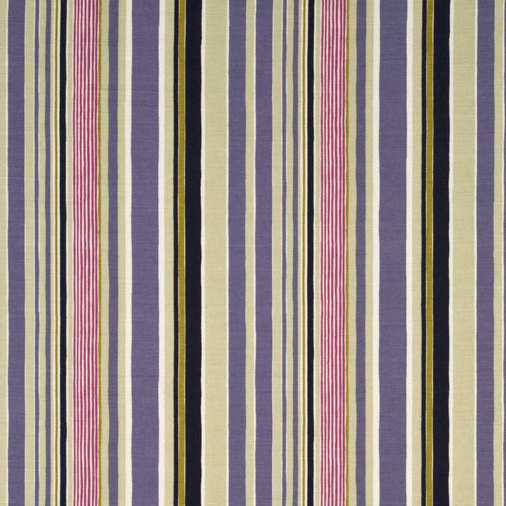 Baker Lifestyle Fabric Mallow Stripe Damson/Mauve/Taupe
