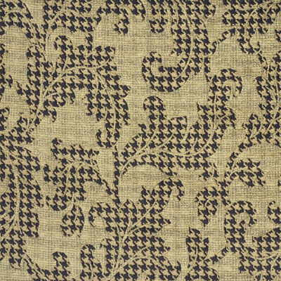 Mulberry Fabric Acanthus Leaves Beige/Chocolate/Tan