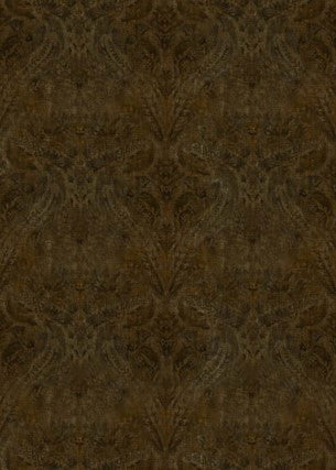 G P & J Baker Fabric Royal Damask Velvet Bronze