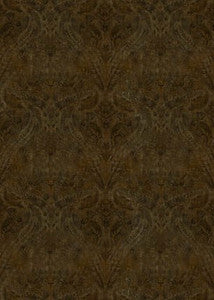 G P & J Baker Fabric Royal Damask Velvet Bronze